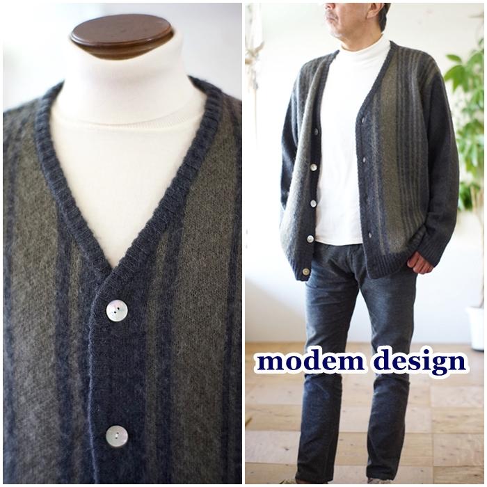 modemdesign モデムデザイン　ニットカーディガン 2303754 M modem design（モデムデザイン） モヘアニットカーディガン カーデ