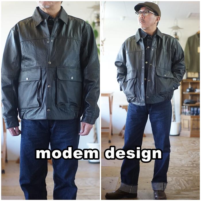 modem design（モデムデザイン） リサイクルレザージャケット