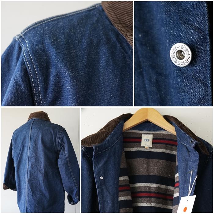 FOB FACTORY（エフオービーファクトリー） デニムカバーオール F2456