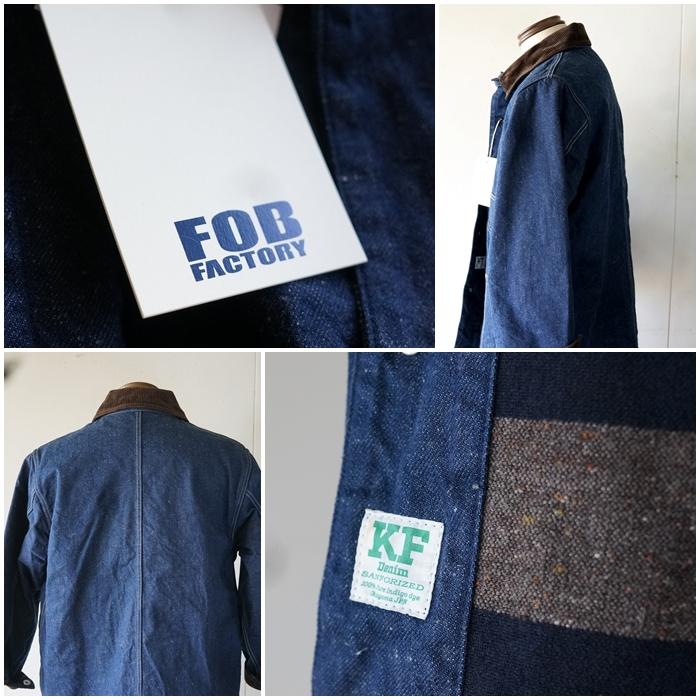 FOB FACTORY（エフオービーファクトリー） デニムカバーオール F2456