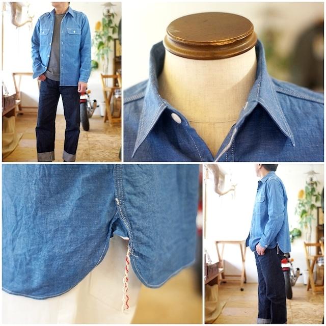 SUGAR CANE シュガーケーン SUGARCANE シャンブレーワークシャツ 25513