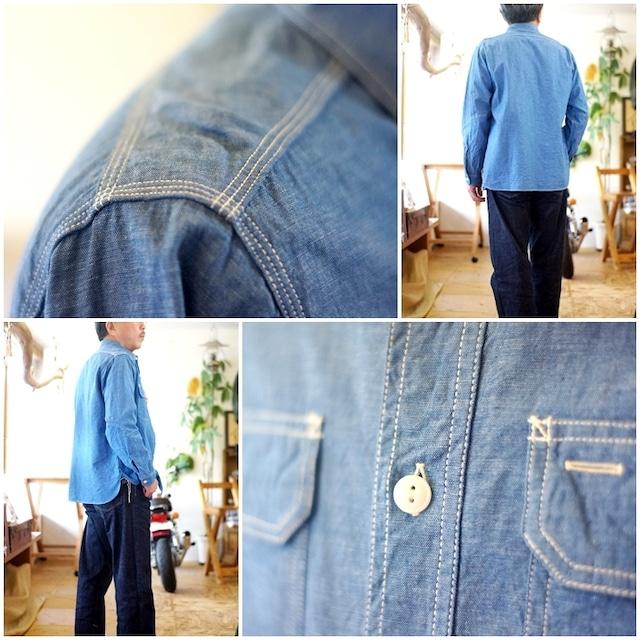 SUGAR CANE シュガーケーン SUGARCANE シャンブレーワークシャツ 25513