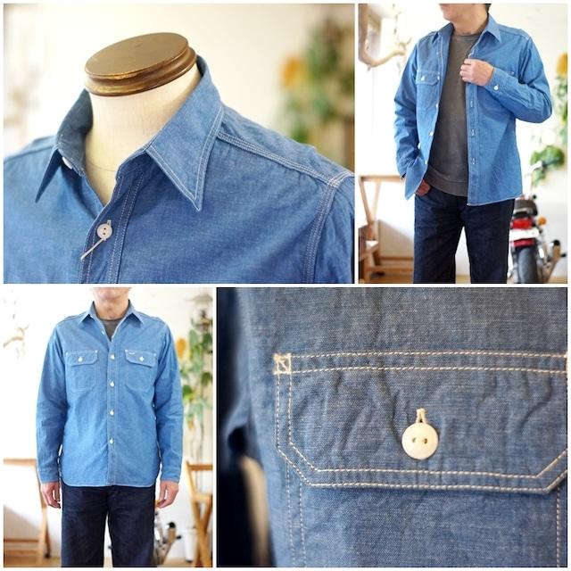 SUGAR CANE シュガーケーン SUGARCANE シャンブレーワークシャツ 25513