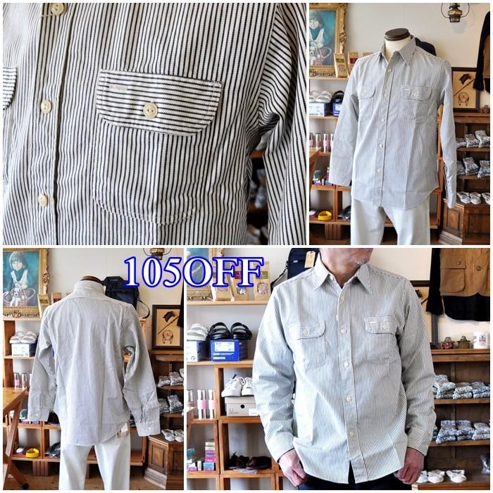 SUGAR CANE シュガーケーン 長袖 ヒッコリーワークシャツ 27853 東洋