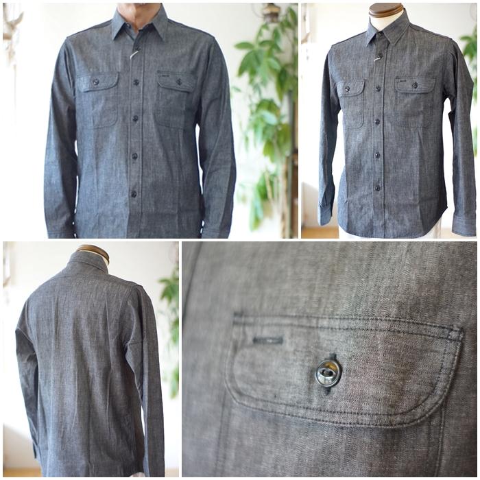 SUGAR CANE ブラックシャンブレー長袖ワークシャツ 楽天市場】シュガーケーン SUGAR CANE シャツ ブラック