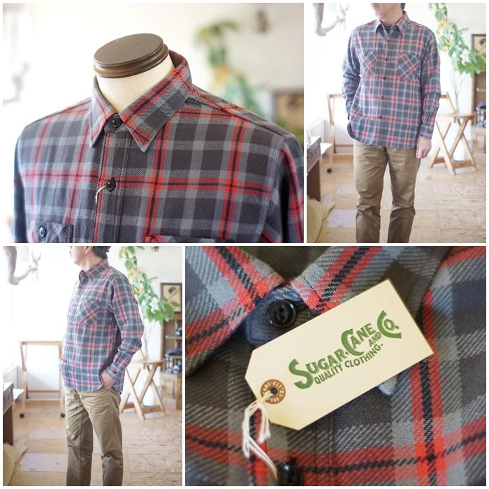 SUGAR CANE sugarcane シュガーケーン ツイルワークシャツ ネルシャツ