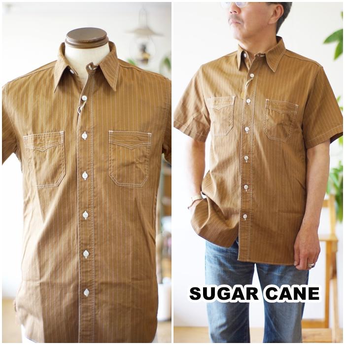 SUGAR CANE シュガーケーン ウォバッシュ 半袖シャツ 38700 東洋