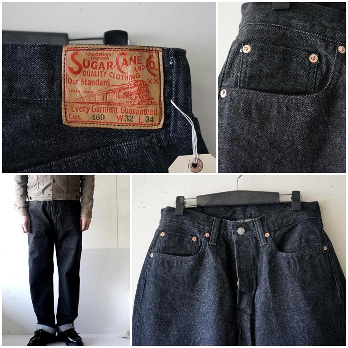✨美品✨SUGAR CANE シュガーケーン 460 赤耳 セルビッチ ブラック SUGAR CANE シュガーケーン SUGARCANE ブラックジーンズ