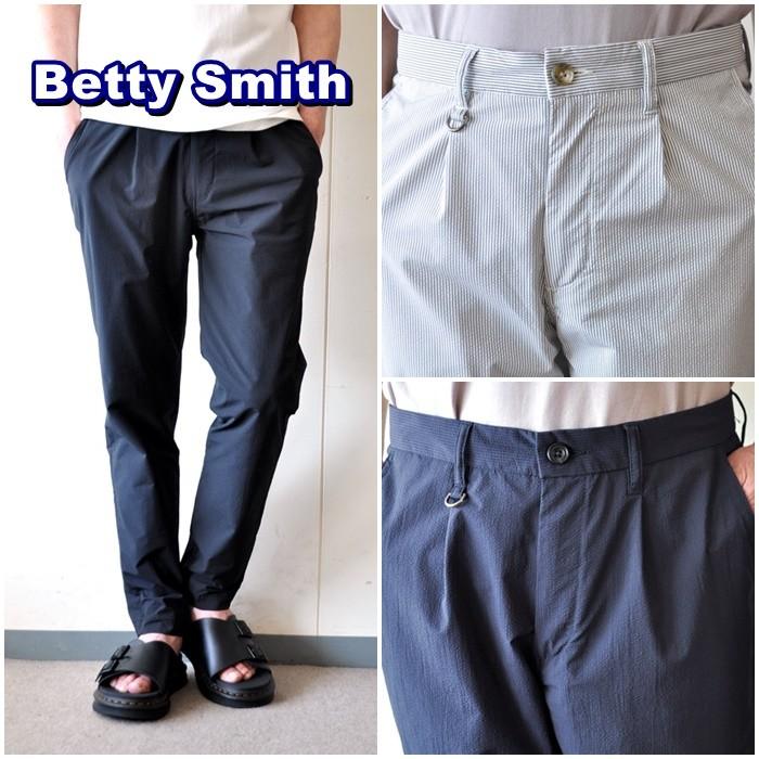 Bettysmith ベティスミス サッカー生地パンツ メンズ パンツ タックパンツ ５０３７ｂ 5037b Blueline 通販 Yahoo ショッピング