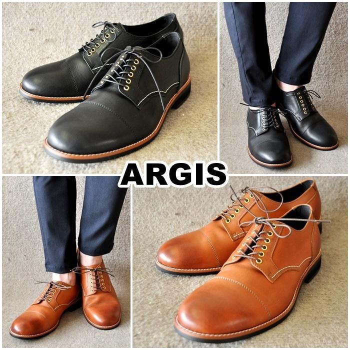 Argis アルジス 上質レザー レースアップシューズ メンズ レザー レザーシューズ ストレートチップ 1140 Blueline 通販 Yahoo ショッピング