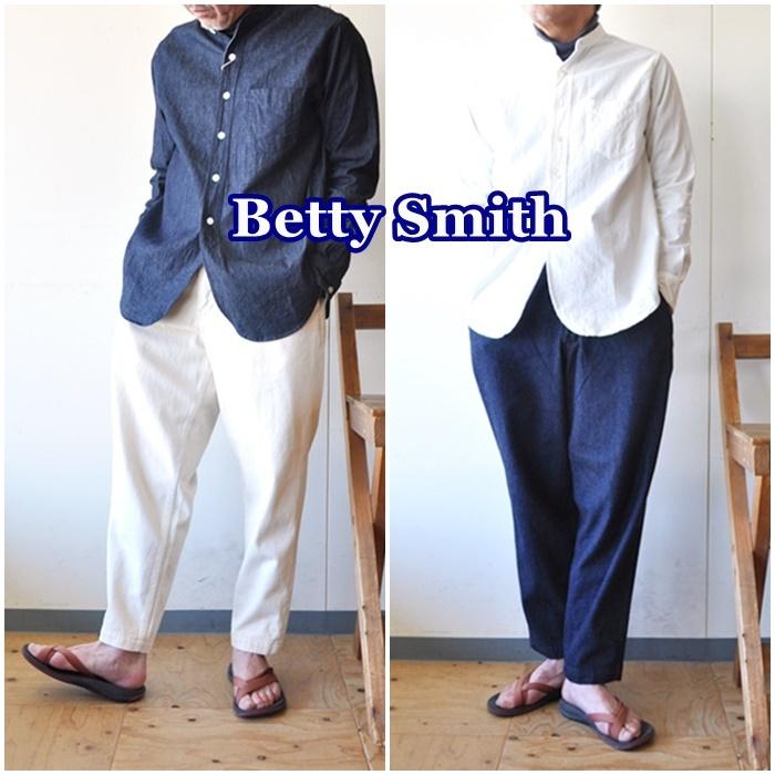 一部予約 BettySmith ベティスミス ワイドテーパード アンクル丈パンツ