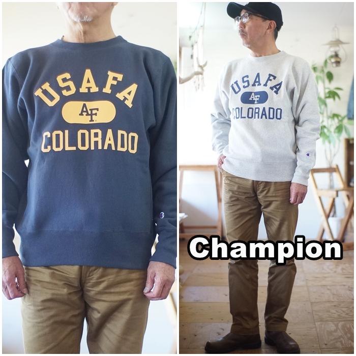 Champion チャンピオン champion クルーネック スウェット USAFA 裏