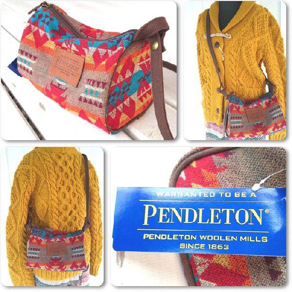 PENDLETON】ペンドルトン ウール ショルダーバッグ ドラムバッグ 男女