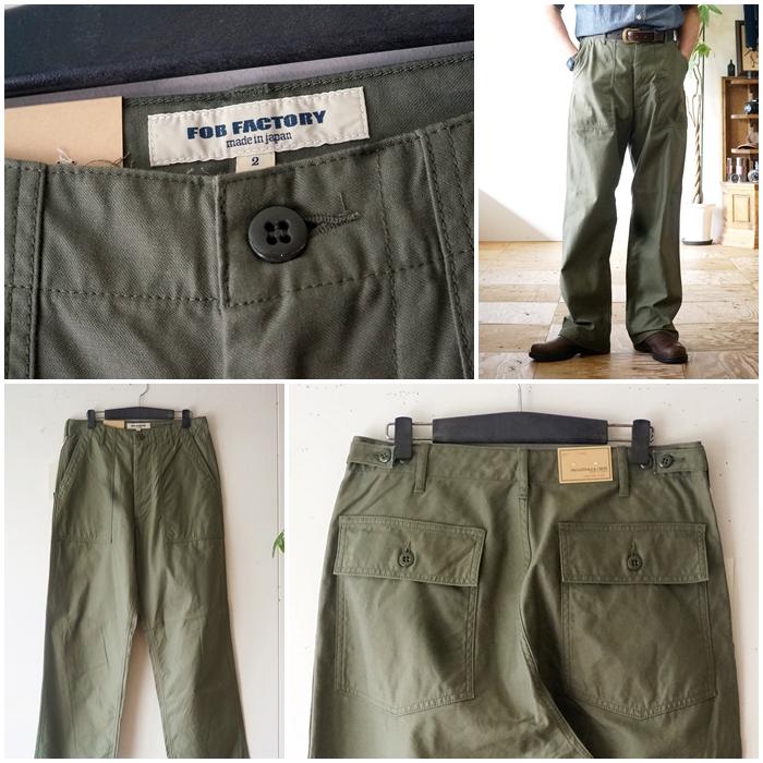 FOB FACTORY エフオービーファクトリー factory F0540 ベイカーパンツ