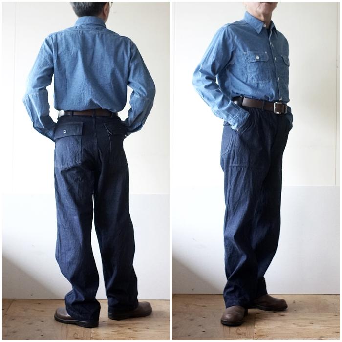 【FOB FACTORY 】日本製　ベイカー　デニム　美品　ファティーグ FOB FACTORY（エフオービーファクトリー） デニムベイカーパンツ F0541