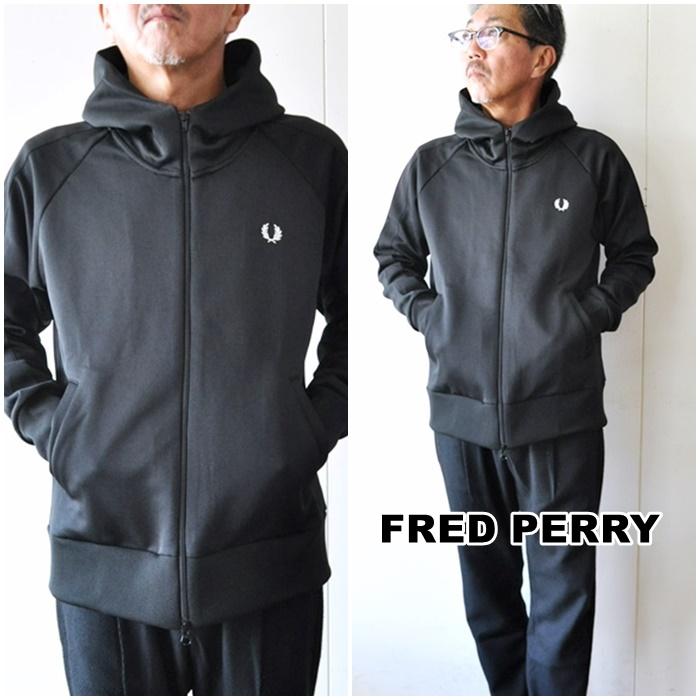 FREDPERRY フレッドペリー トリコットフードパーカー ジップパーカー