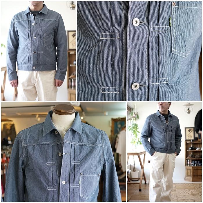 FOB FACTORY（エフオービーファクトリー） ヒッコリーストライプ G 