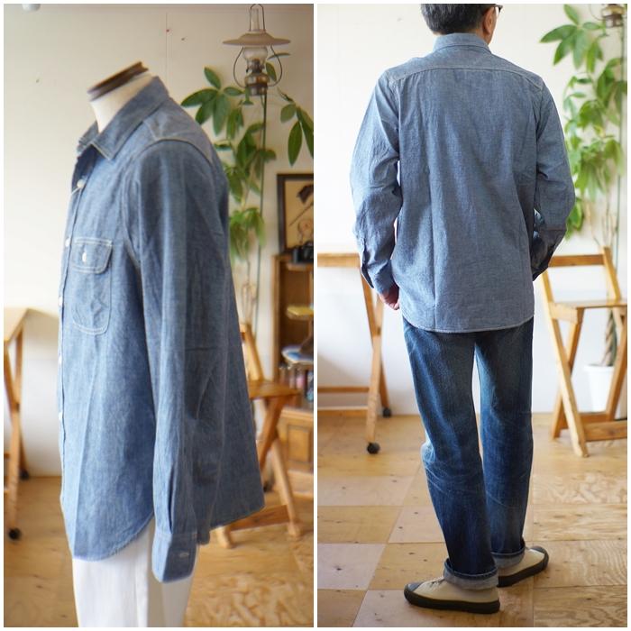 FOB FACTORY（エフオービーファクトリー） シャンブレーシャツ 3494