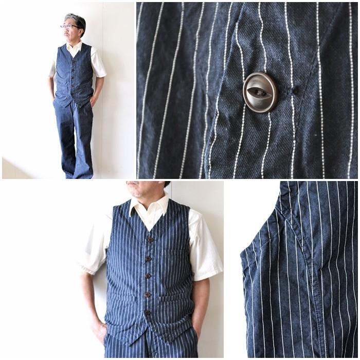 JAPAN BLUE JEANS ストライプベスト XL JAPAN BLUE JEANS ストライプベスト XL JAPAN BLUE JEANS メンズ