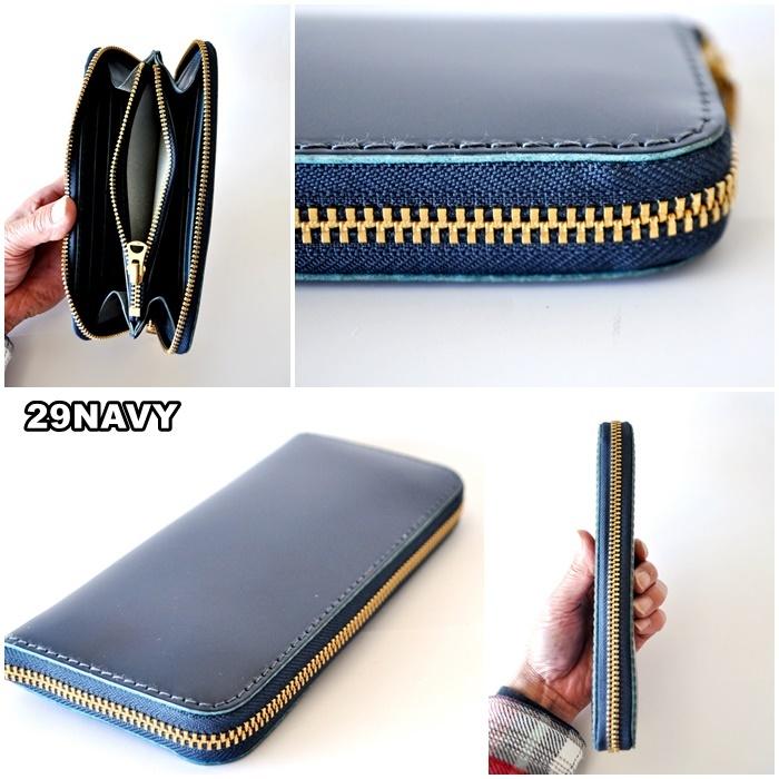 BARNS バーンズ コードバン ロングウォレット 長財布 LE4318 ラウンド