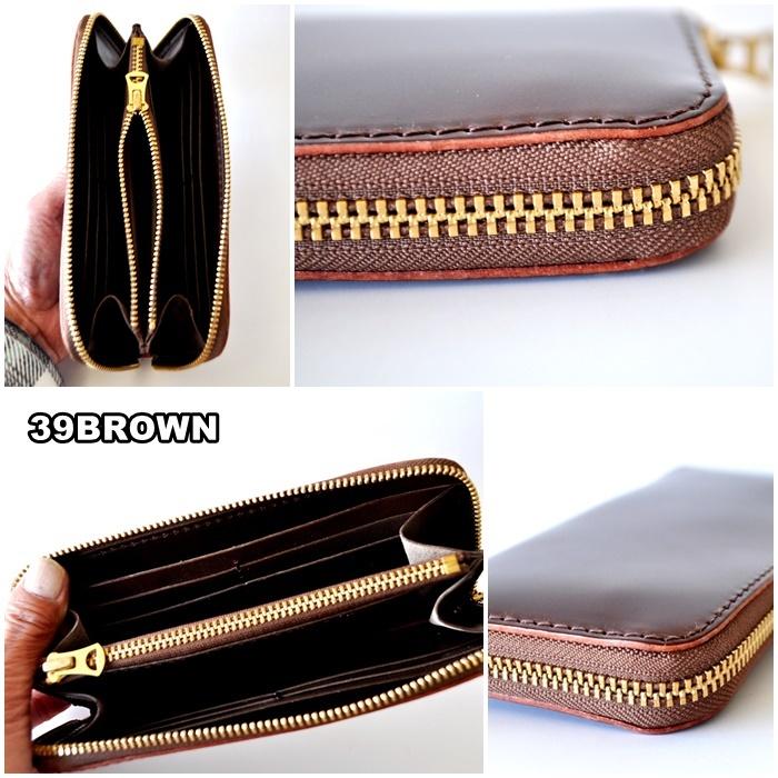 BARNS バーンズ コードバン ロングウォレット 長財布 LE4318 ラウンド