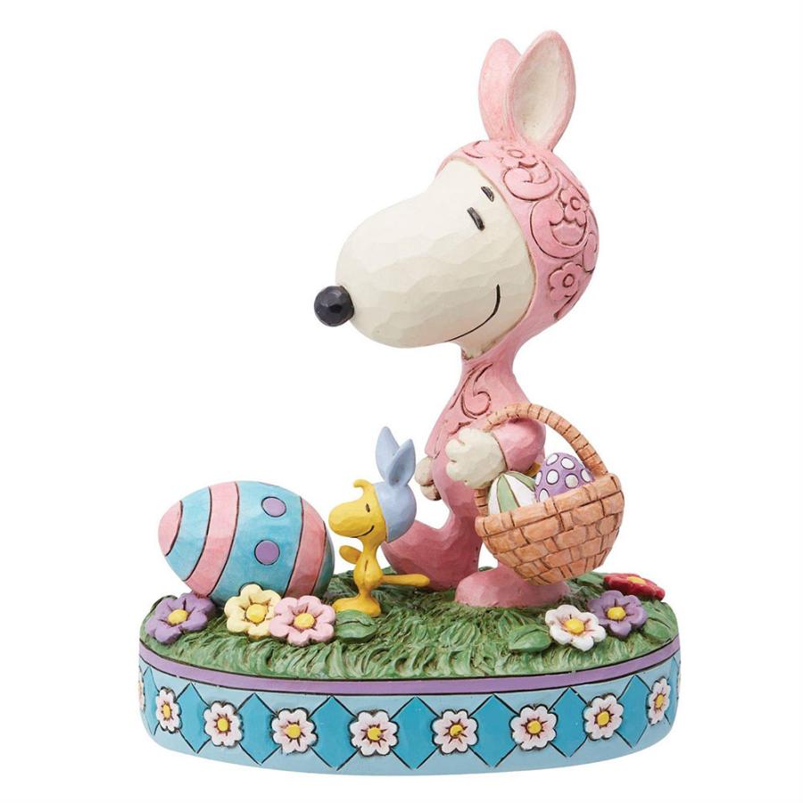 ジムショア　イースタースヌーピー SNOOPY（スヌーピー） 【JIM SHORE】フィギュア スヌーピー＆ウッド