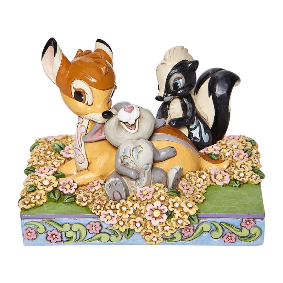 【JIM SHORE】フィギュア　 Disney Traditions −バンビ＆とんすけ&フラワー − | バンビ | 02