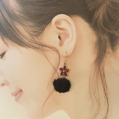 ハンドメイド ☆ レジンピアス ブルー マーブル 【公式通販】