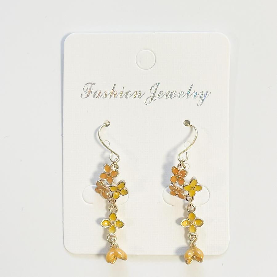 ハンドメイドピアス 金木犀（イヤリング変更可） : Blue Marble Yahoo