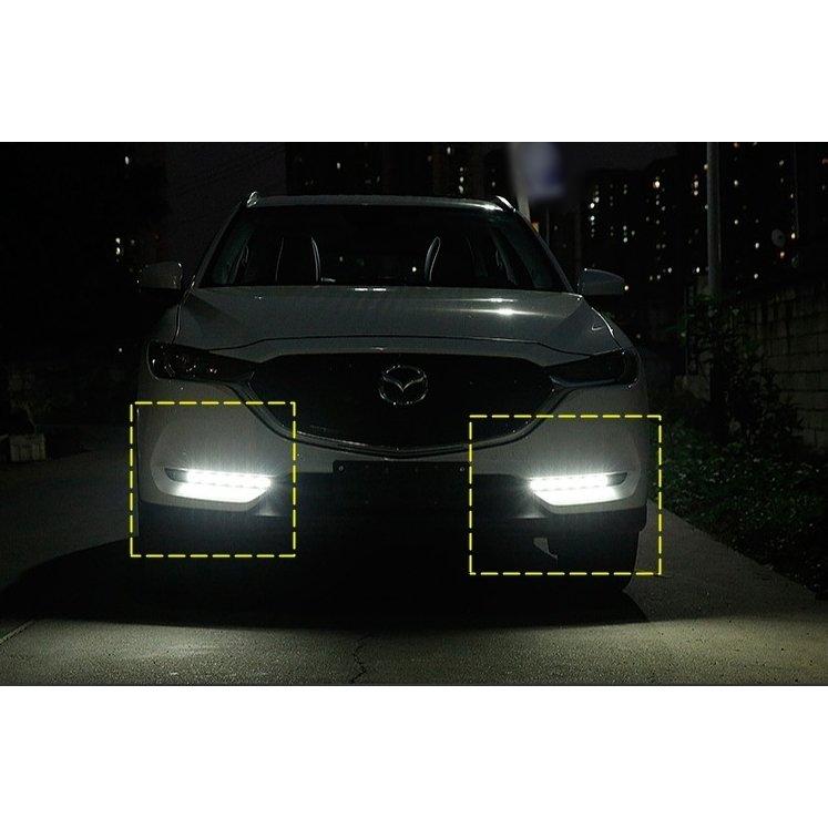 マツダ?CX-5 KF系 用 フロント フォグランプ LEDライト 流れる