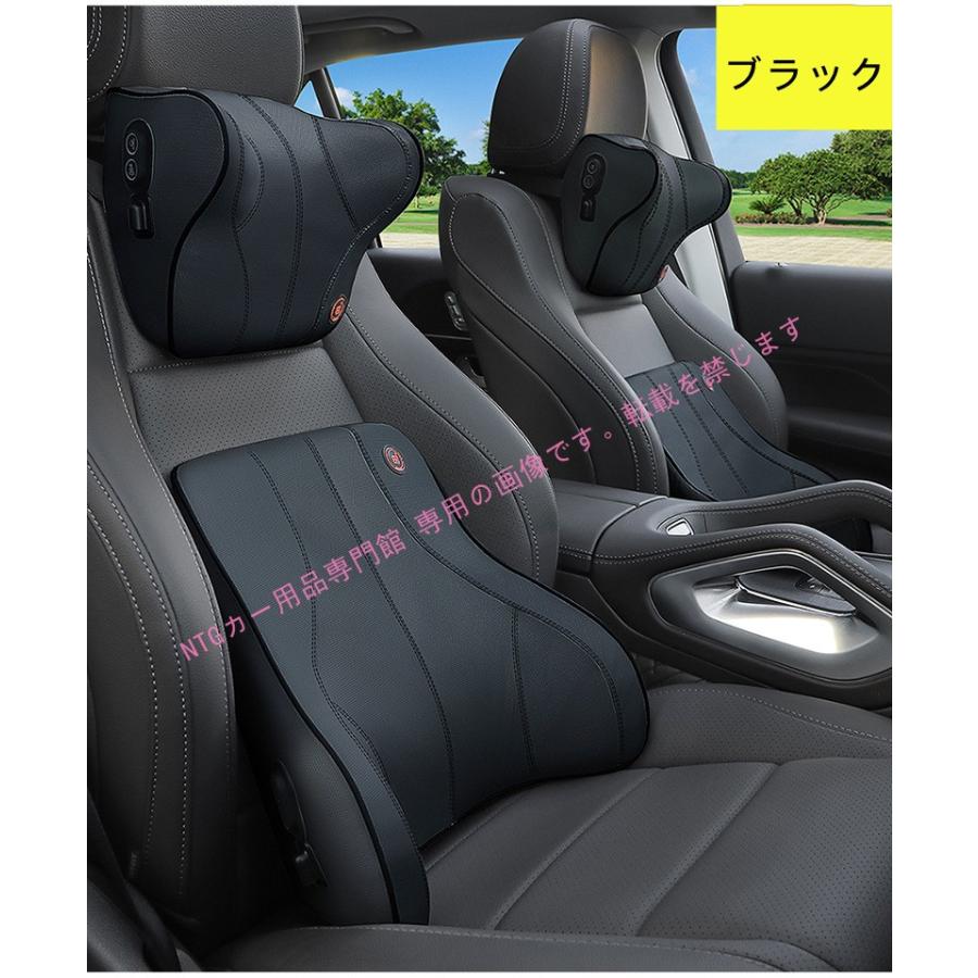 専用　3セット ボルボ VOLVO 車用記憶 汎用 マッサージ ネックパッド 腰クッション 2