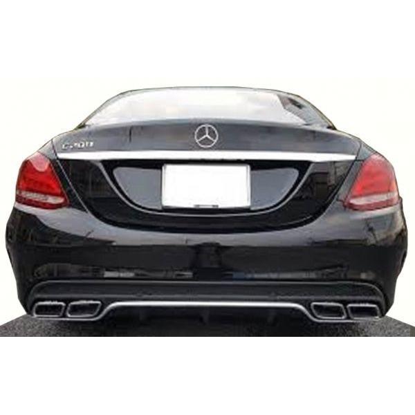 メルセデスw205/w212 /w222 AMGタイプマフラーカッターブラック ベンツW205前期 W212後期 W222 W166 X253【AMGスタイル マフラー
