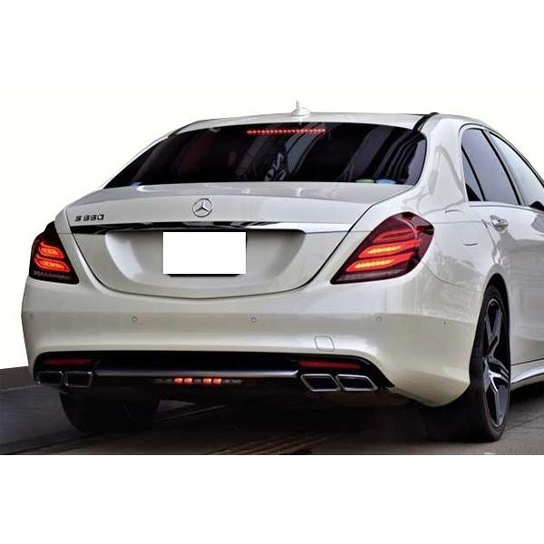 ベンツW222 Sクラス【AMGスタイル マフラーカッター 左右セット