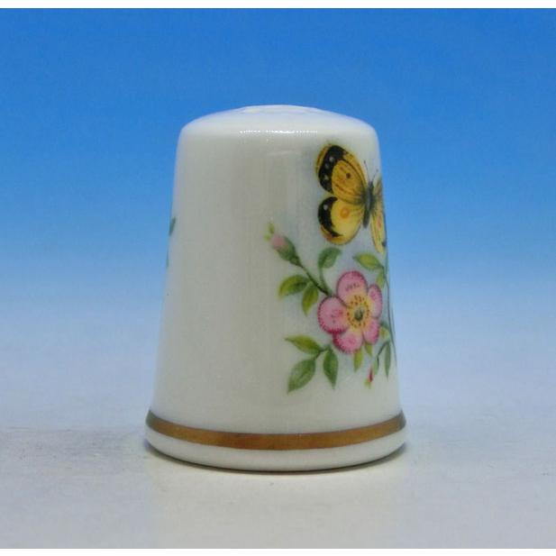 シンブル（指貫）イギリス　ロイヤルウースター　黄色の蝶＆花　 |  | 03