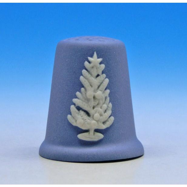 ウェッジウッド 1981年　クリスマスシンブル　 イヤーコレクションシンブル WEDGWOOD シンブル（指ぬき）ウェッジウッド ブルージャスパー