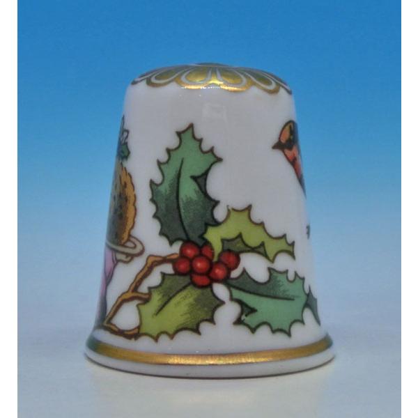 シンブル　（指貫）Spode 　スポード クリスマス チキン　ロビン　クリスマスホーリー |  | 01