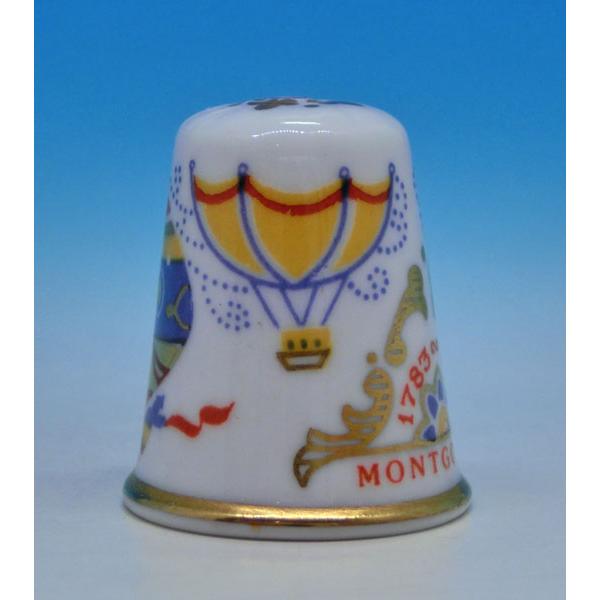 シンブル　（指貫）Spode 　スポード Montgolfier Brothers bicentenary of flight 1783-1983 |  | 01