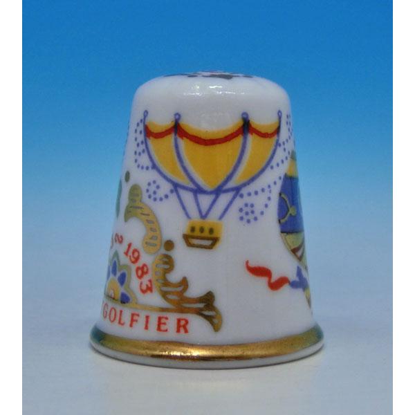 シンブル　（指貫）Spode 　スポード Montgolfier Brothers bicentenary of flight 1783-1983 |  | 03