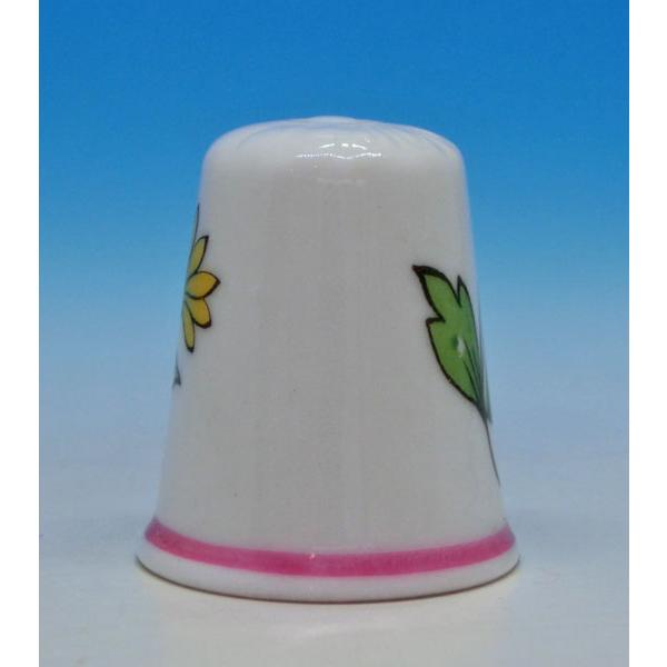 シンブル　（指貫）Spode 　スポード 二種の花　ピンクライン |  | 01