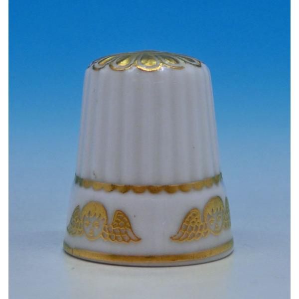 シンブル　（指貫）Spode 　スポード 　エンジェル ゴールド＆ホワイト |  | 01