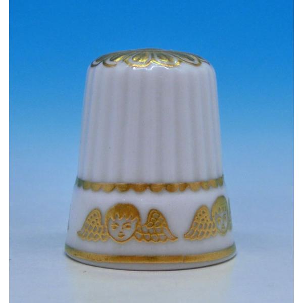 シンブル　（指貫）Spode 　スポード 　エンジェル ゴールド＆ホワイト |  | 02