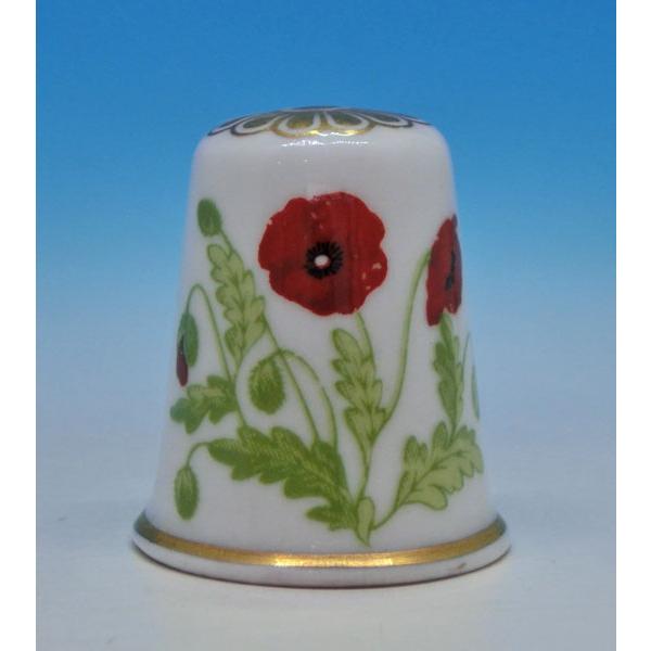 シンブル　（指貫）Spode Flower of the Year ポピー | 
