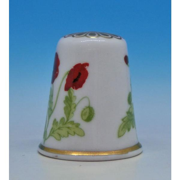 シンブル　（指貫）Spode Flower of the Year ポピー |  | 01
