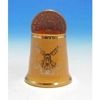 シンブル（指貫）イギリス　MAYFAIR 　ユーロ硬貨　オランダ | 