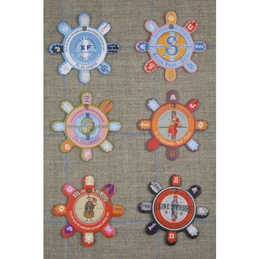 SAJOU　糸巻き Louviers 6枚セット | 