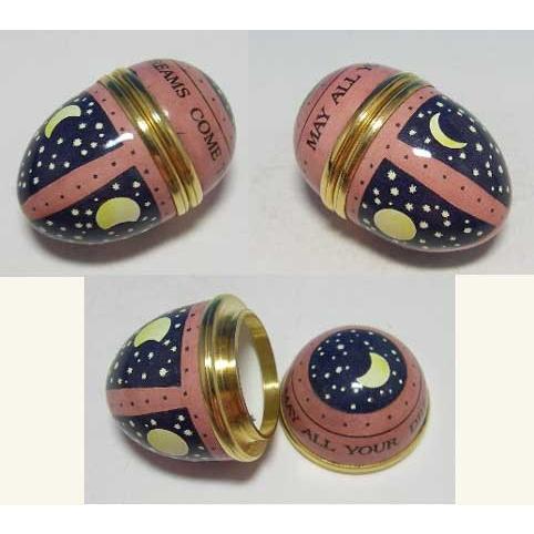 ハルシオンデイズ　エナメル　エッグ型ボックス　MAY ALL YOUR DREAMS COME TRUE・・・(ミニサイズ) | Disney | 01