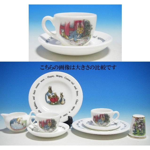 ウェッジウッド ピーターラビット ミニチュアティーセット(オーバル