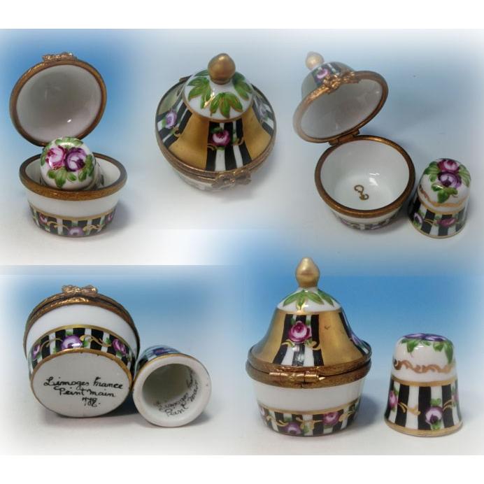 ロワイヤルリモージュ ミュージアムコレクション 王の庭園 小物入れ 箱