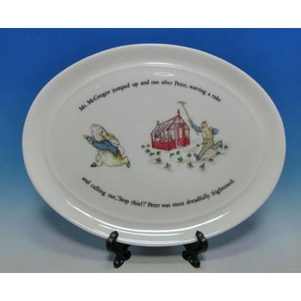 ウェッジウッド　ピーターラビット　ミニチュア　オーバルトレイ | ピーターラビット