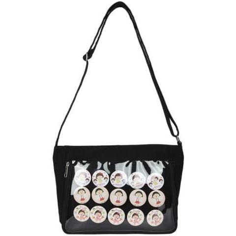 Hargio 痛バッグ 痛バ ショルダー 痛バック 黒 ブラック かわいい 直営店に限定